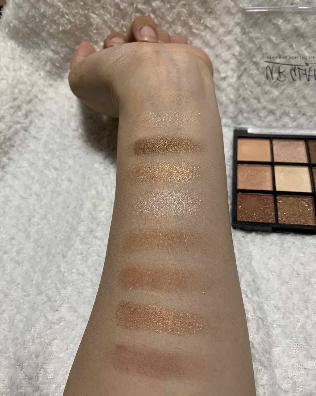 UR GLAM BLOOMING EYE COLOR PALETTE/U R GLAM/アイシャドウパレットを使ったクチコミ(3枚目)