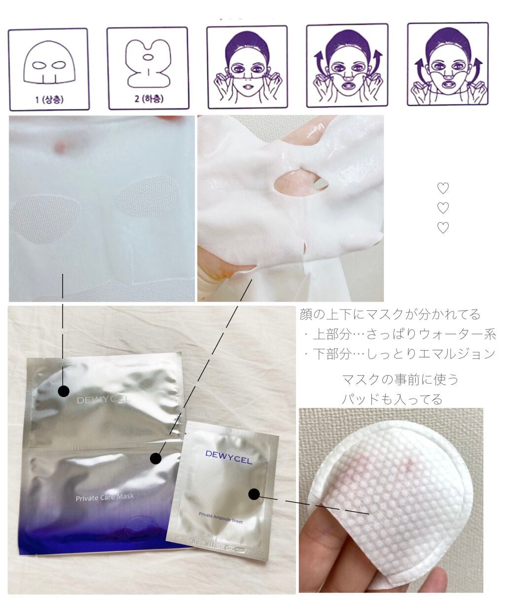 デュイセル プライベートケアマスク/DEWYCEL/シートマスク・パックを使ったクチコミ(2枚目)