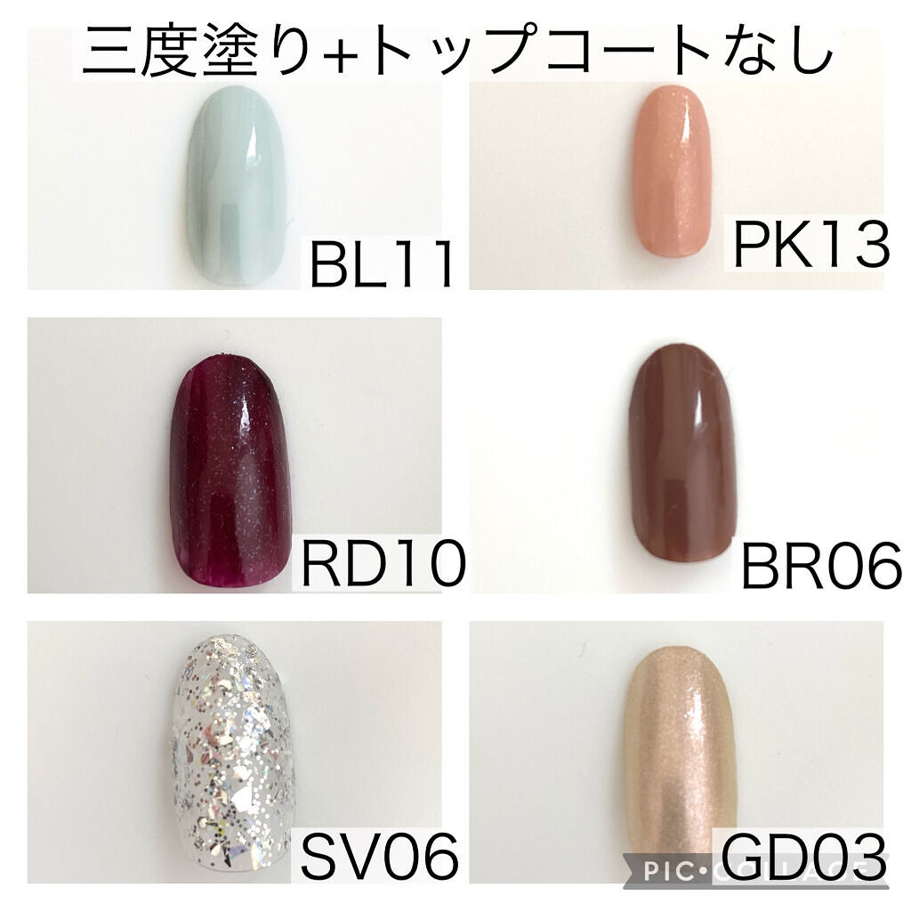 ジェルボリュームトップコート/キャンメイク/ネイルトップコートを使ったクチコミ（2枚目）