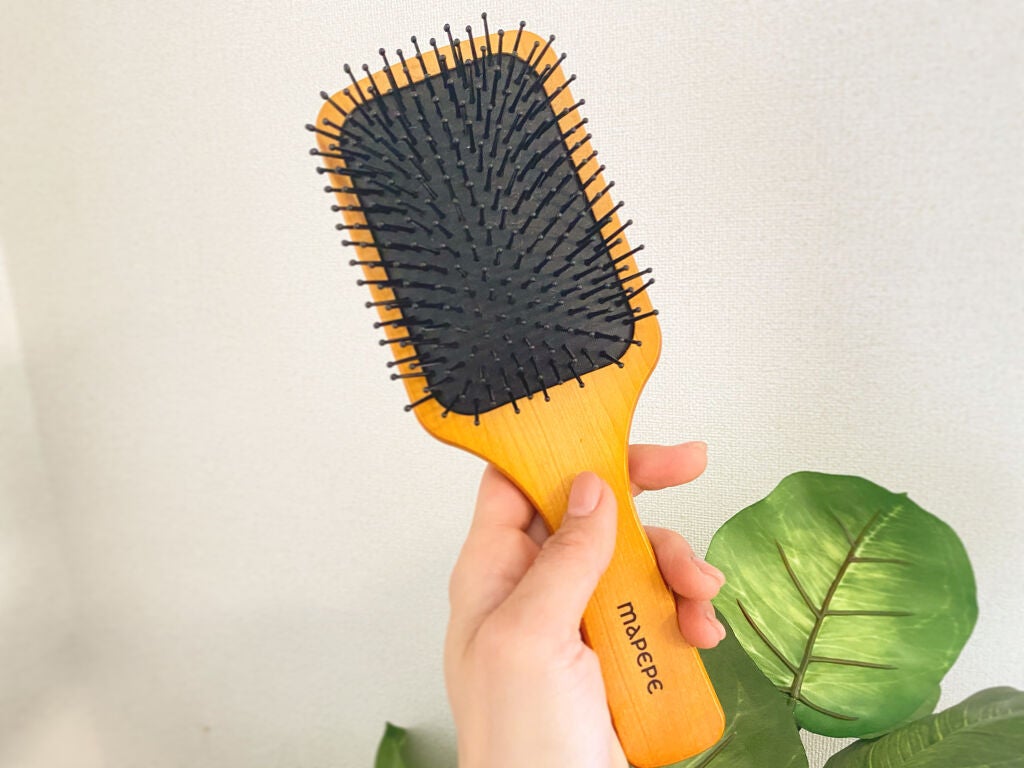 ふかふかクッションのパドルブラシ/マペペ/ヘアブラシを使ったクチコミ(1枚目)