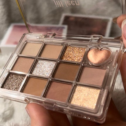 シャイニング12色ミニアイシャドウパレット/jill leen./アイシャドウパレットを使ったクチコミ(5枚目)