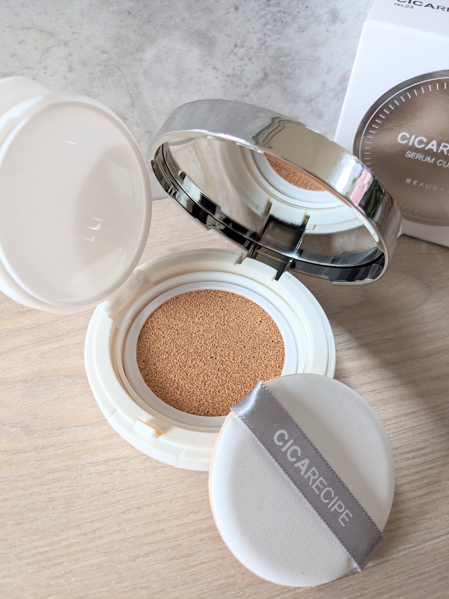 シカレシピセラムクッション/BEAUSTA/クッションファンデーションを使ったクチコミ（1枚目）