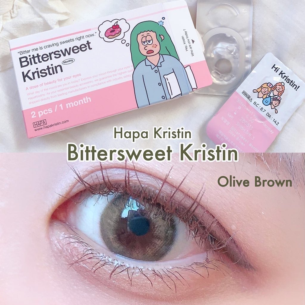 ビタースイートクリスティン/Hapa kristin/カラーコンタクトレンズを使ったクチコミ(1枚目)