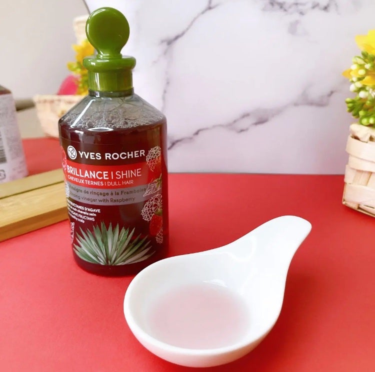リンシングビネガー シルキーシャイン さらキララズベリー/イヴ・ロシェ/洗い流すヘアトリートメントを使ったクチコミ(4枚目)