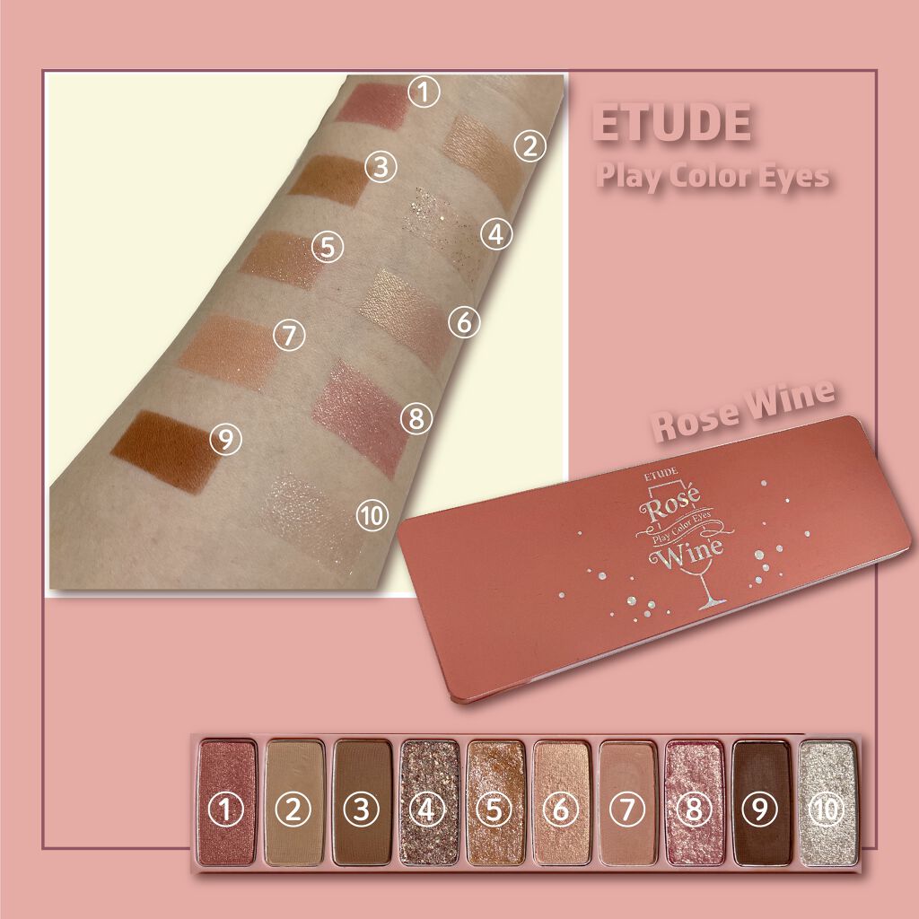 プレイカラー アイシャドウ/ETUDE/アイシャドウパレットを使ったクチコミ（2枚目）