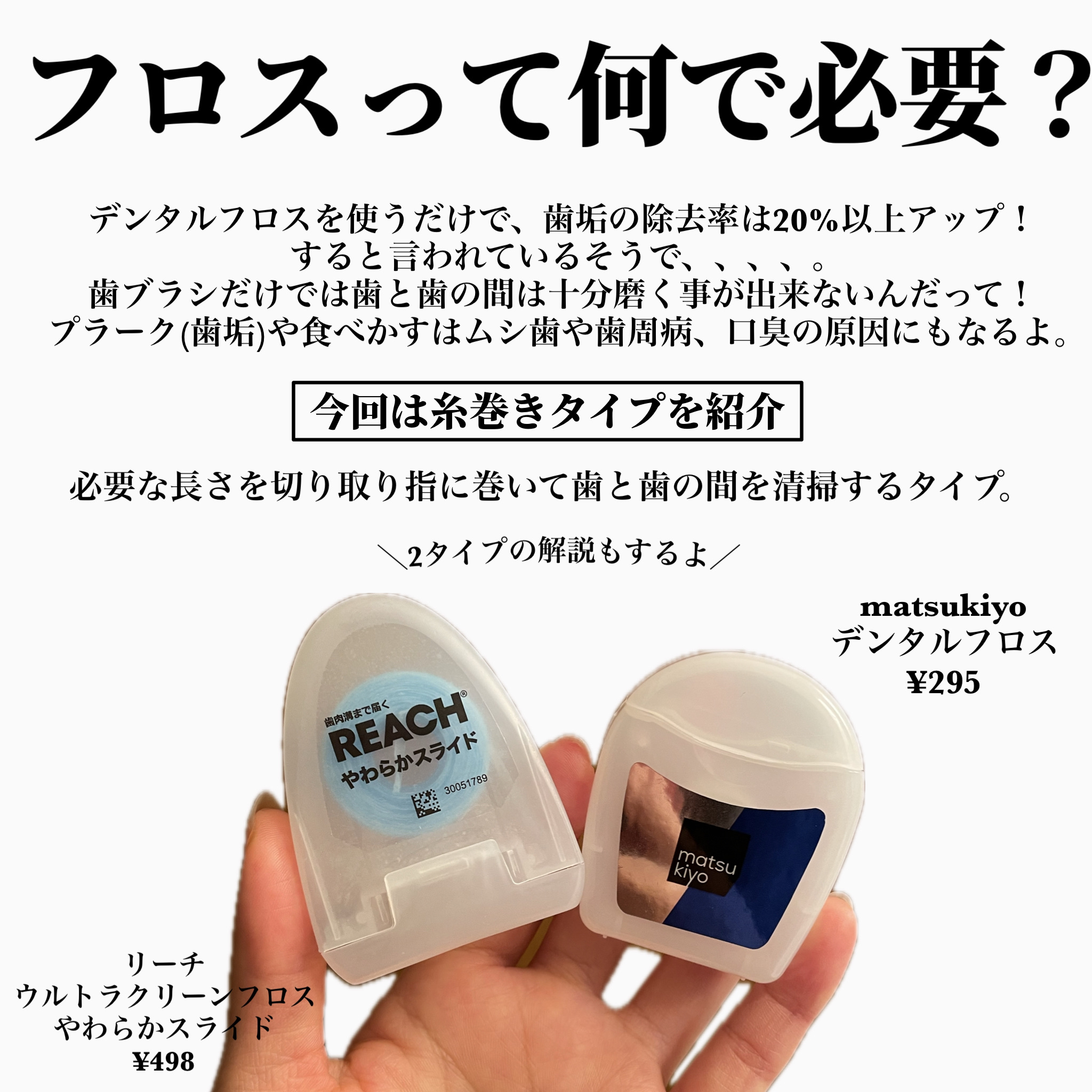 ウルトラクリーンフロス やわらかスライド/リーチ/デンタルフロス・歯間ブラシを使ったクチコミ（2枚目）