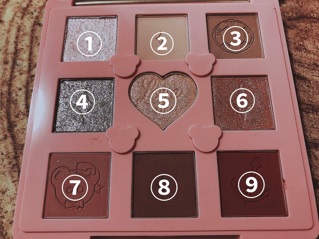 Love Bear 9色 アイシャドウパレット/FlowerKnows/アイシャドウパレットを使ったクチコミ(3枚目)