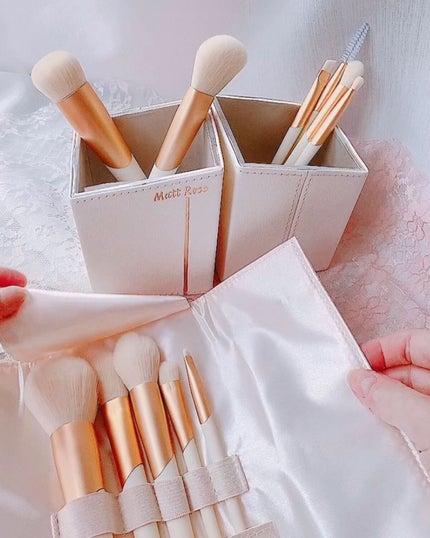 SIXPLUS X MATT ROSE メイクブラシ11本セット/SIXPLUS/メイクブラシを使ったクチコミ(2枚目)