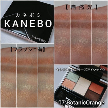 カネボウ セレクションカラーズアイシャドウ 07 Botanic Orange/KANEBO/パウダーアイシャドウの画像