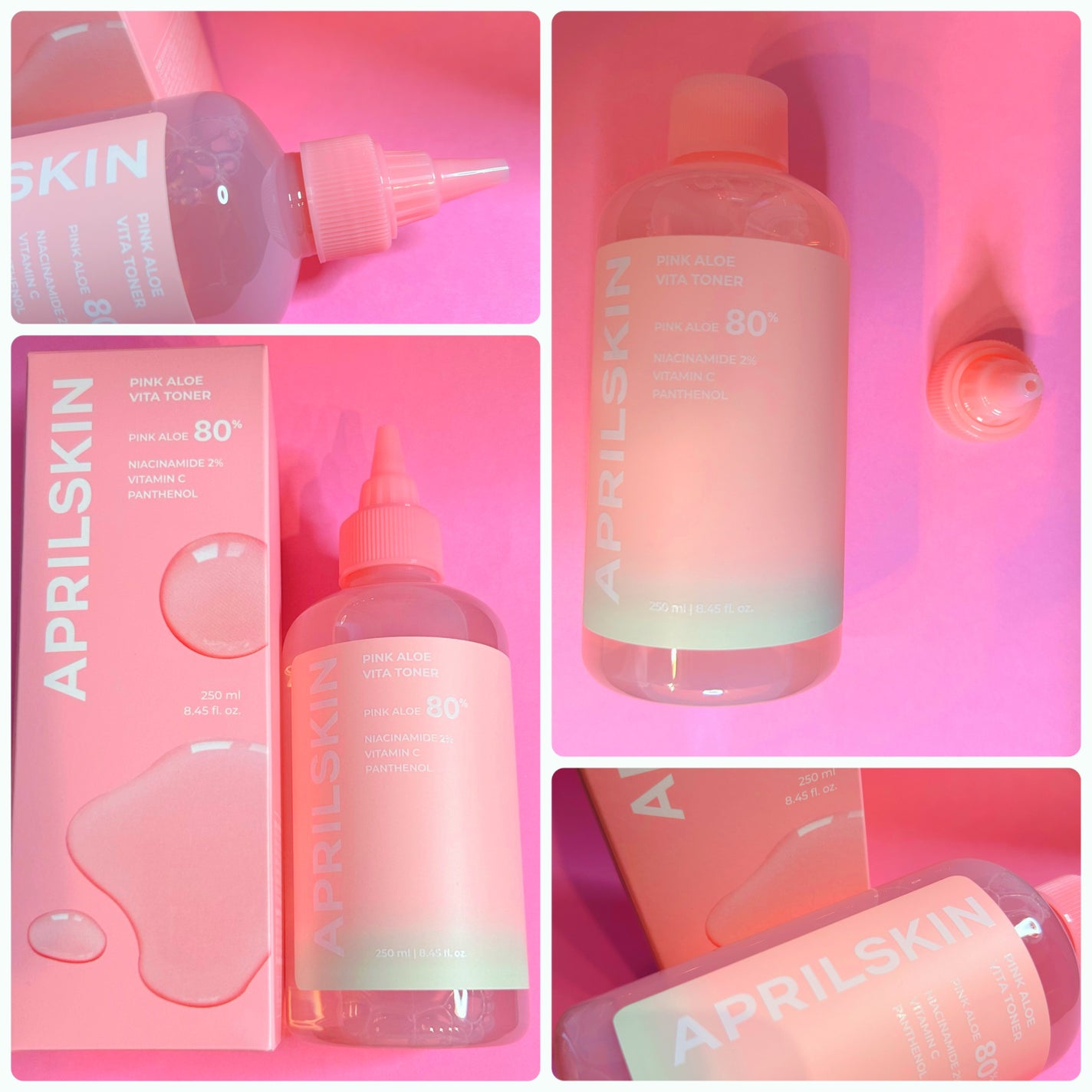 ピンクアロエビタトナー/APRILSKIN/化粧水を使ったクチコミ(2枚目)