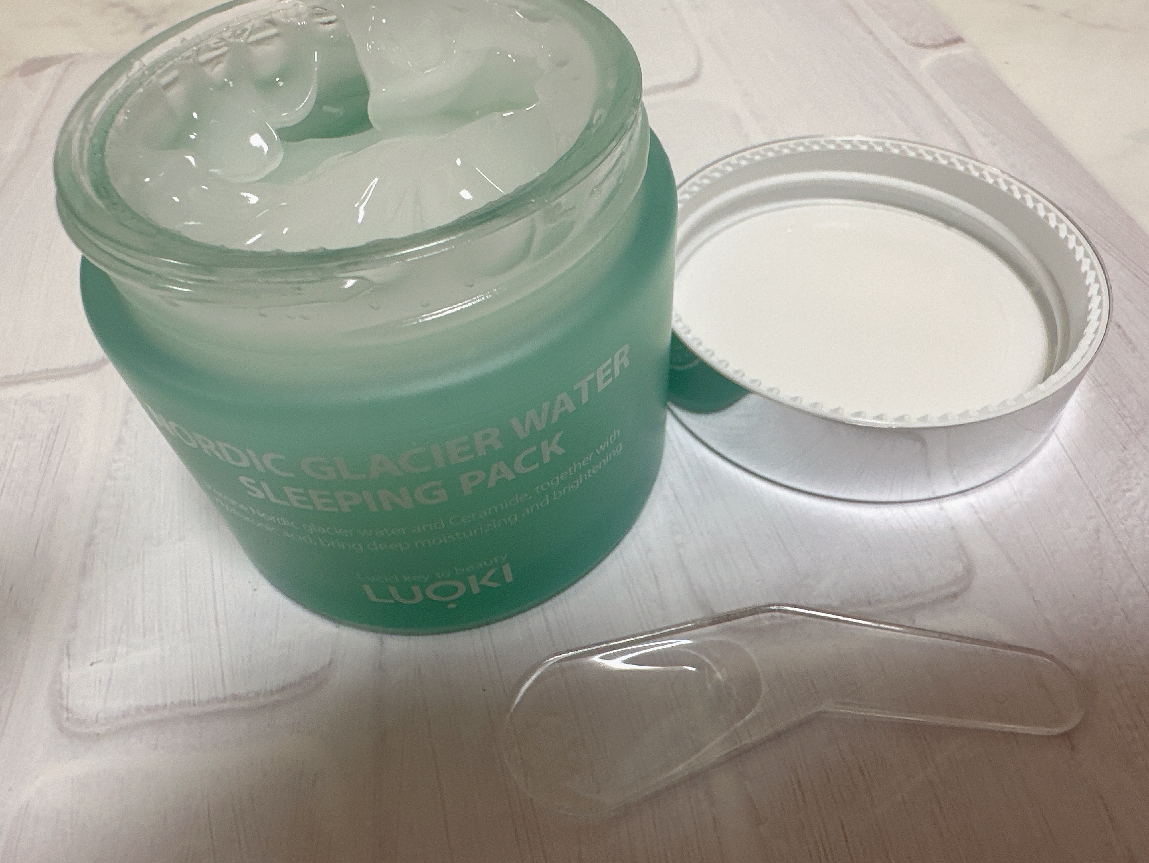 ノルディック氷河水スリーピングパック/LUOKI/フェイスクリームを使ったクチコミ（2枚目）
