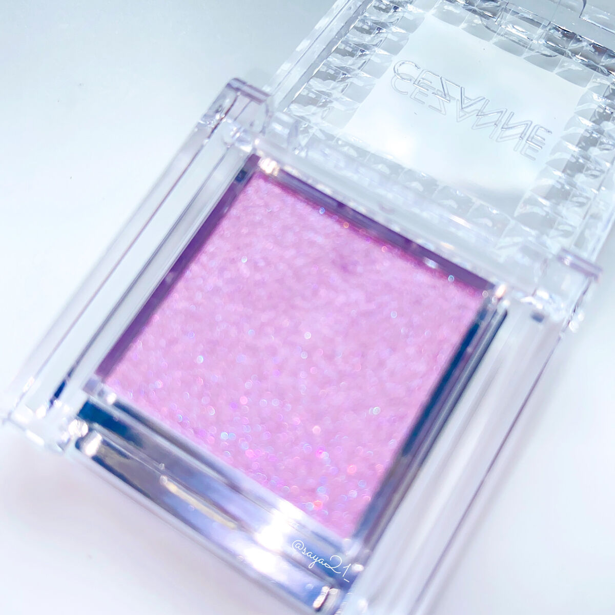 シングルカラーアイシャドウ 05 ピュアラベンダー/CEZANNE/単色アイシャドウを使ったクチコミ（2枚目）