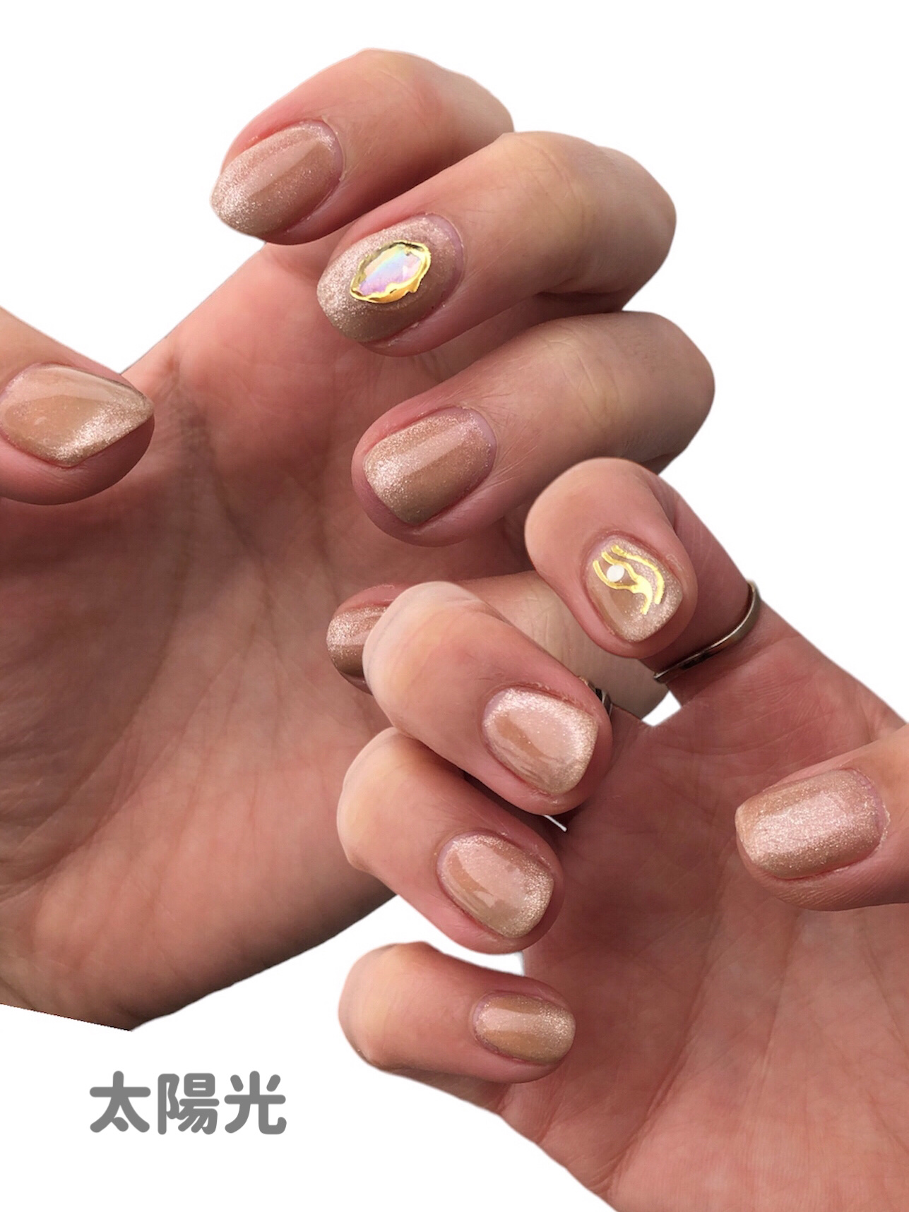 ナチュラルマグネットネイル/ネイル工房/ジェルネイルを使ったクチコミ（2枚目）