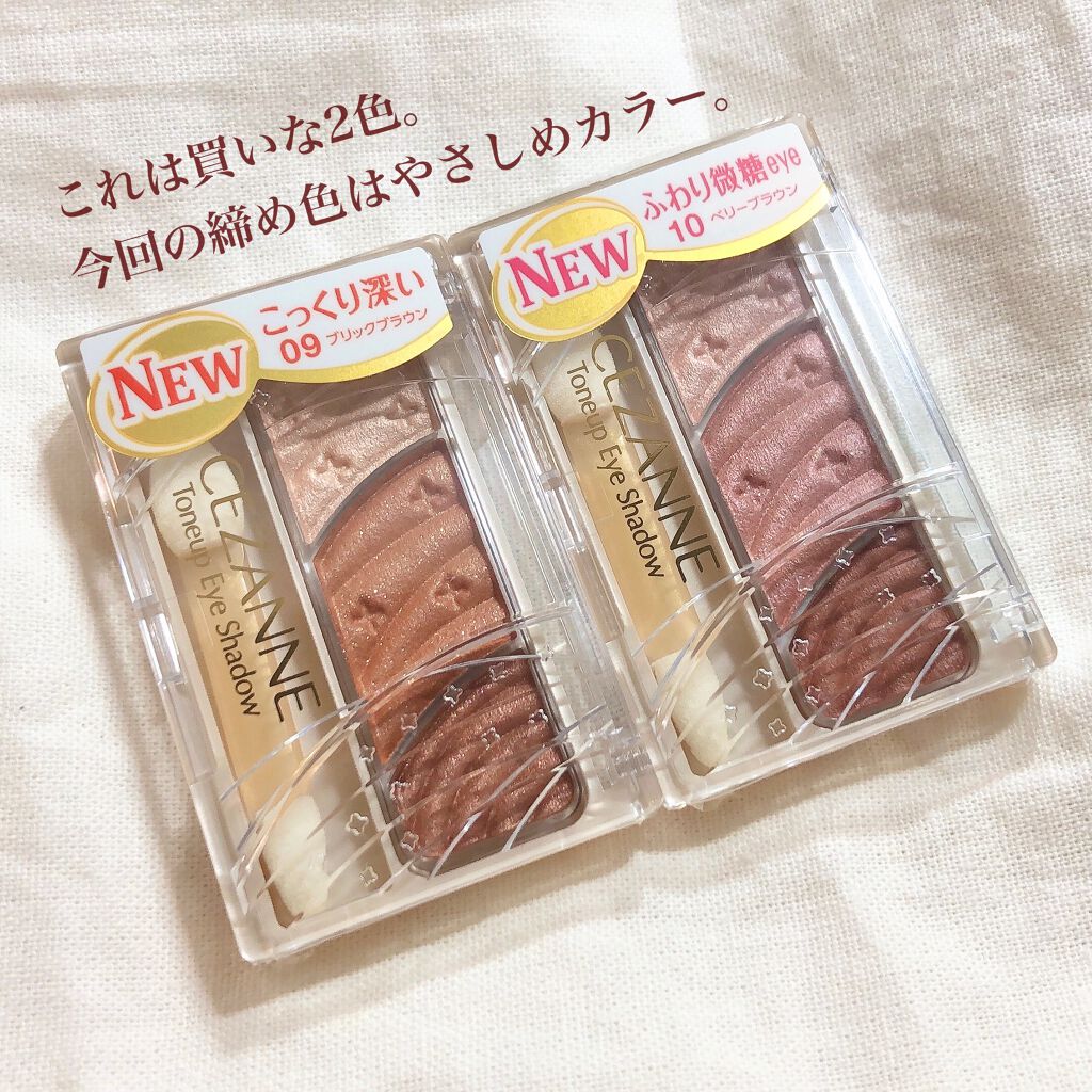 トーンアップアイシャドウ 09 ブリックブラウン/CEZANNE/アイシャドウパレットを使ったクチコミ（2枚目）