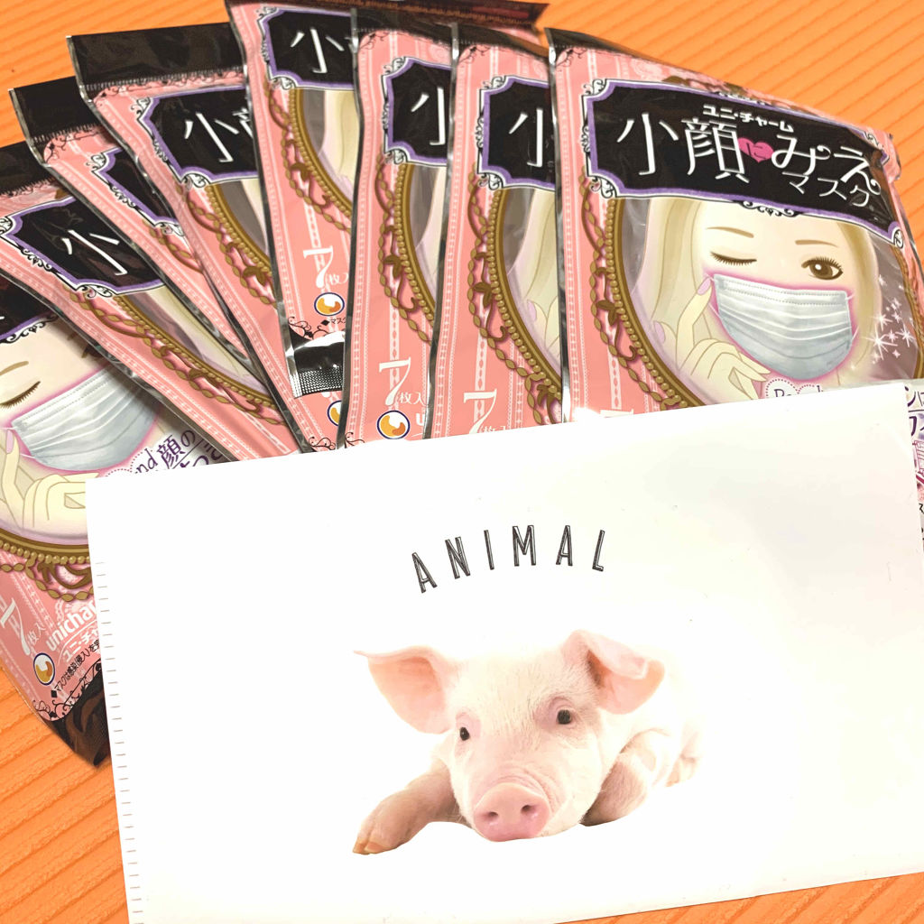 小顔にみえマスク/ユニ・チャーム/マスクを使ったクチコミ（1枚目）