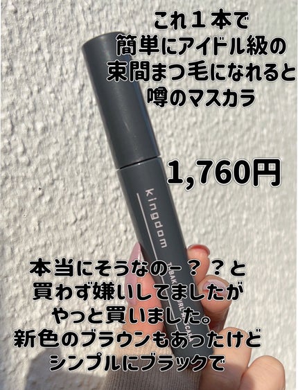 キングダム 束感カールマスカラ/キングダム/マスカラを使ったクチコミ(2枚目)