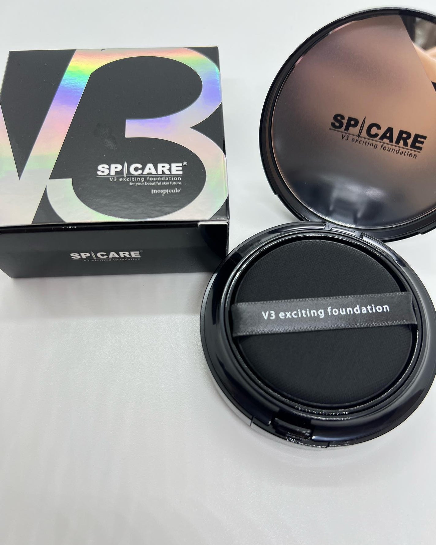 V3 エキサイティングファンデーション/SPICARE/クッションファンデーションを使ったクチコミ(2枚目)