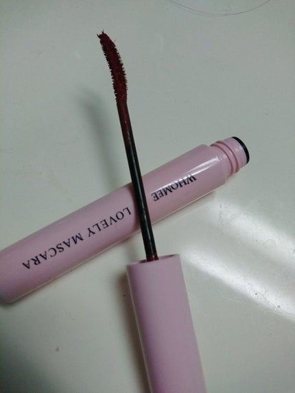 ロング&カールマスカラ strawberry red/WHOMEE/マスカラを使ったクチコミ(3枚目)