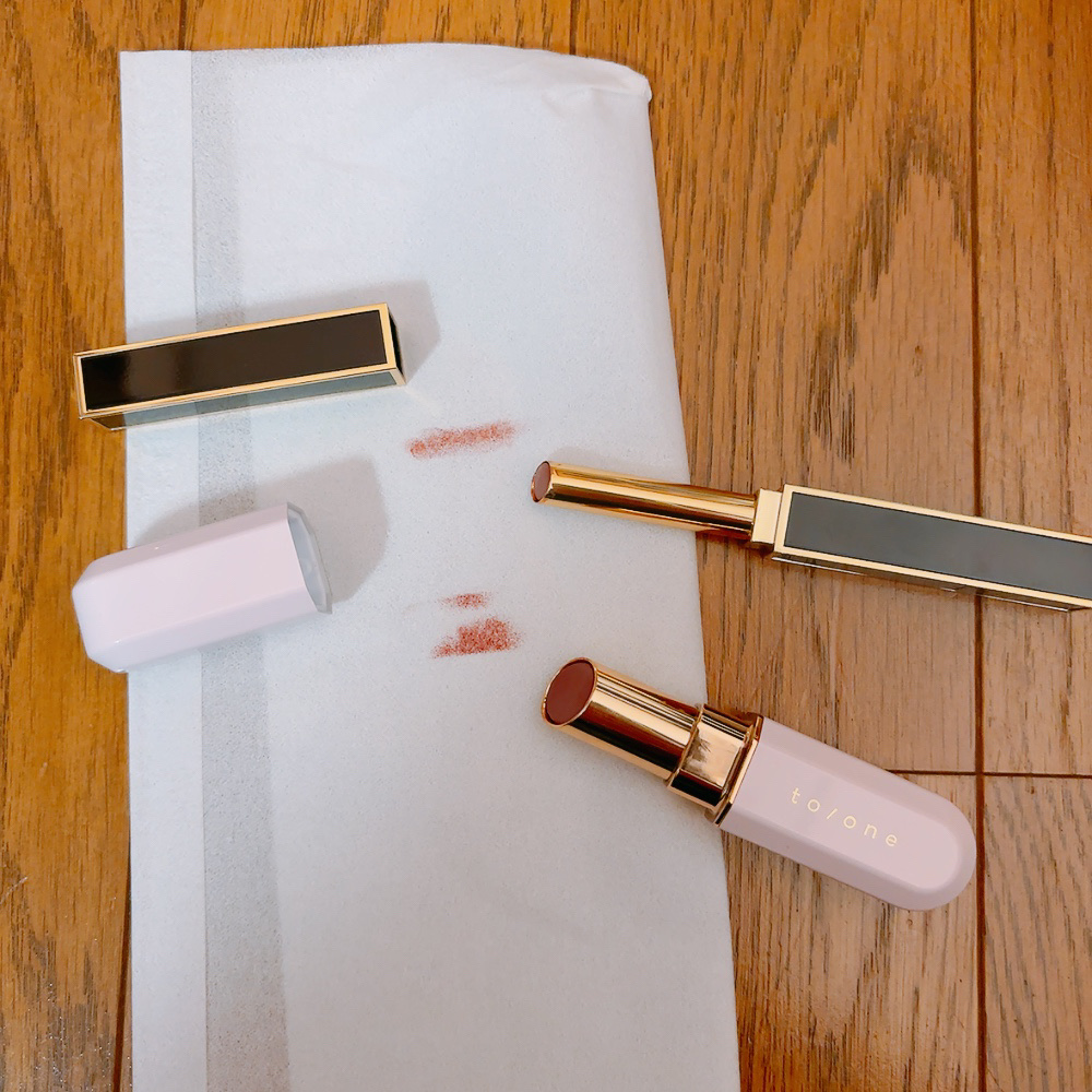 トーン カラー ブロッサム EX03（限定）/to/one/口紅を使ったクチコミ（1枚目）