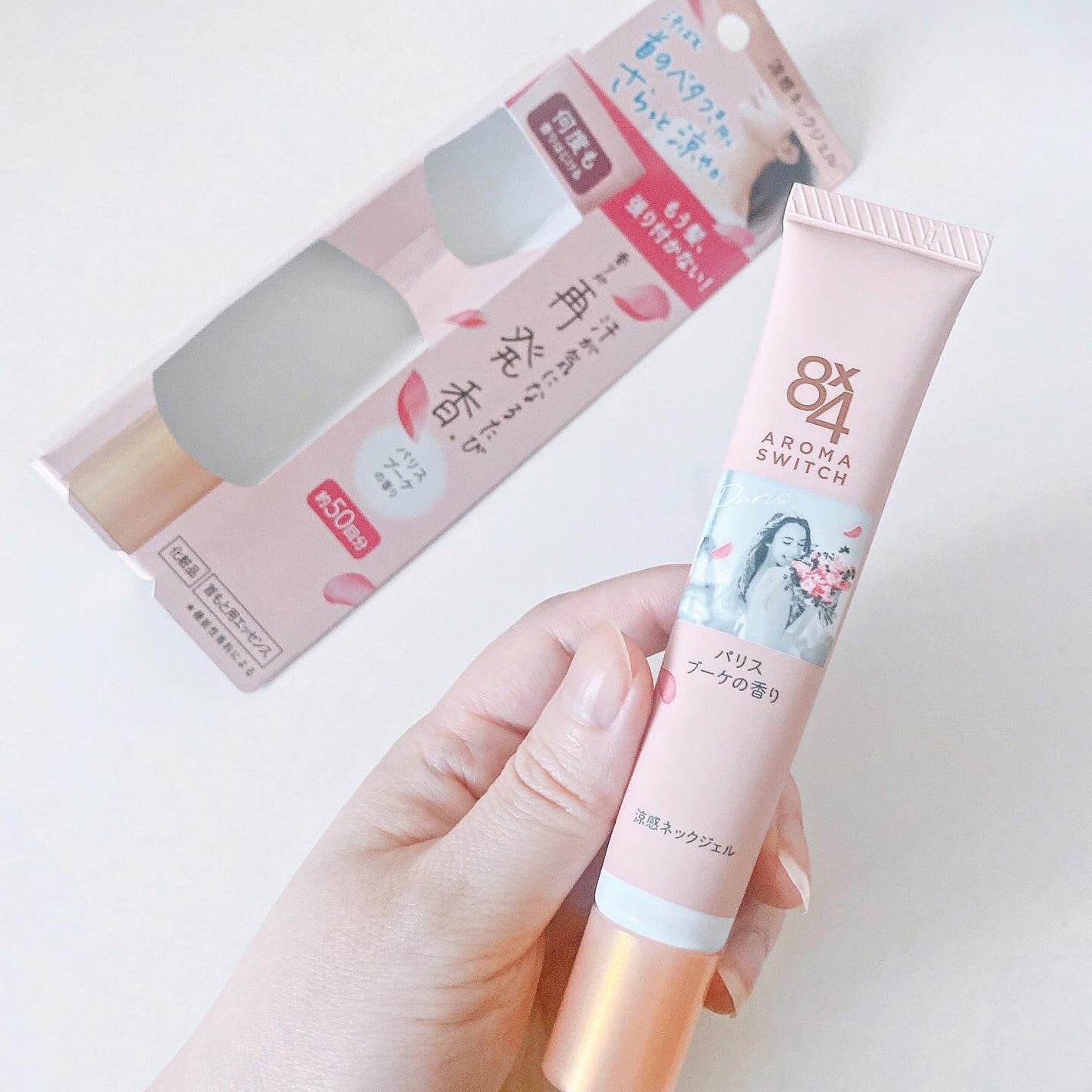 8x4 アロマスイッチ 涼感ネックジェル パリスブーケの香り/8x4/デオドラント・制汗剤を使ったクチコミ(2枚目)
