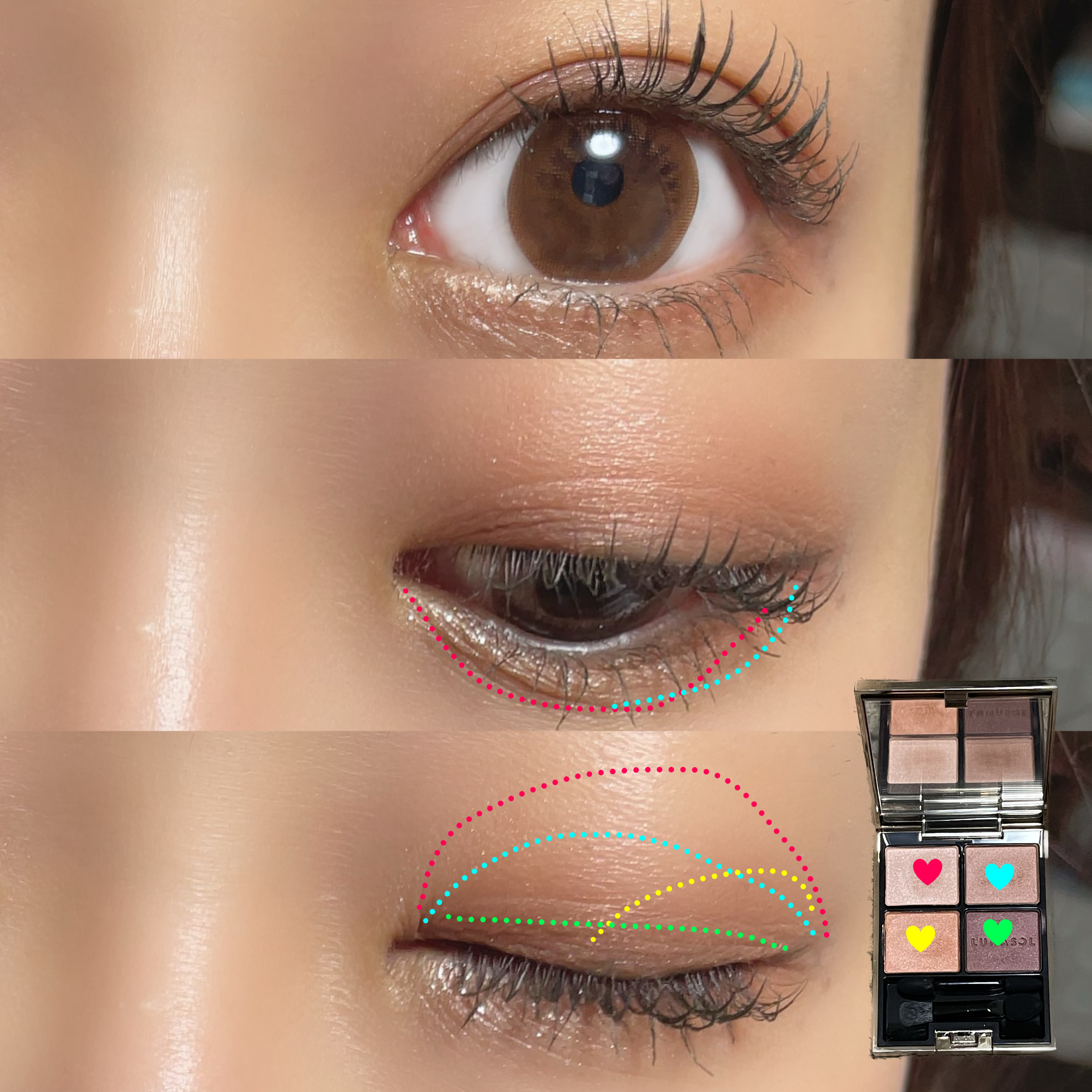 キエトワンデーカラー ブリリアントアイズ/Qieto/カラーコンタクトレンズを使ったクチコミ（2枚目）