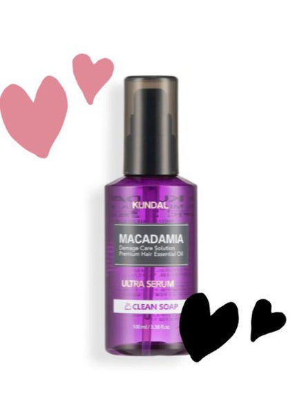 マカダミア ウルトラヘアセラム /KUNDAL/ヘアオイルを使ったクチコミ(1枚目)