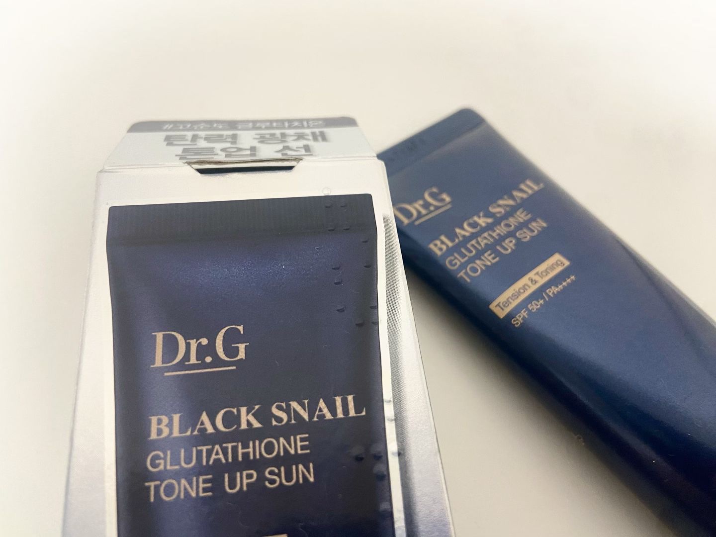 ブラックスネイルグルタチオントーンアップサン/Dr.G/日焼け止めクリームを使ったクチコミ（3枚目）