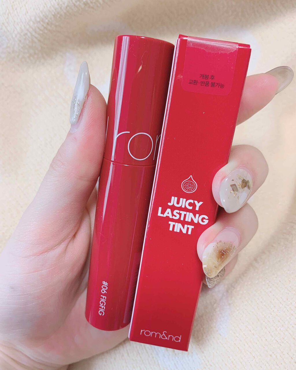 ジューシーラスティングティント/rom&nd/リップティントを使ったクチコミ(1枚目)