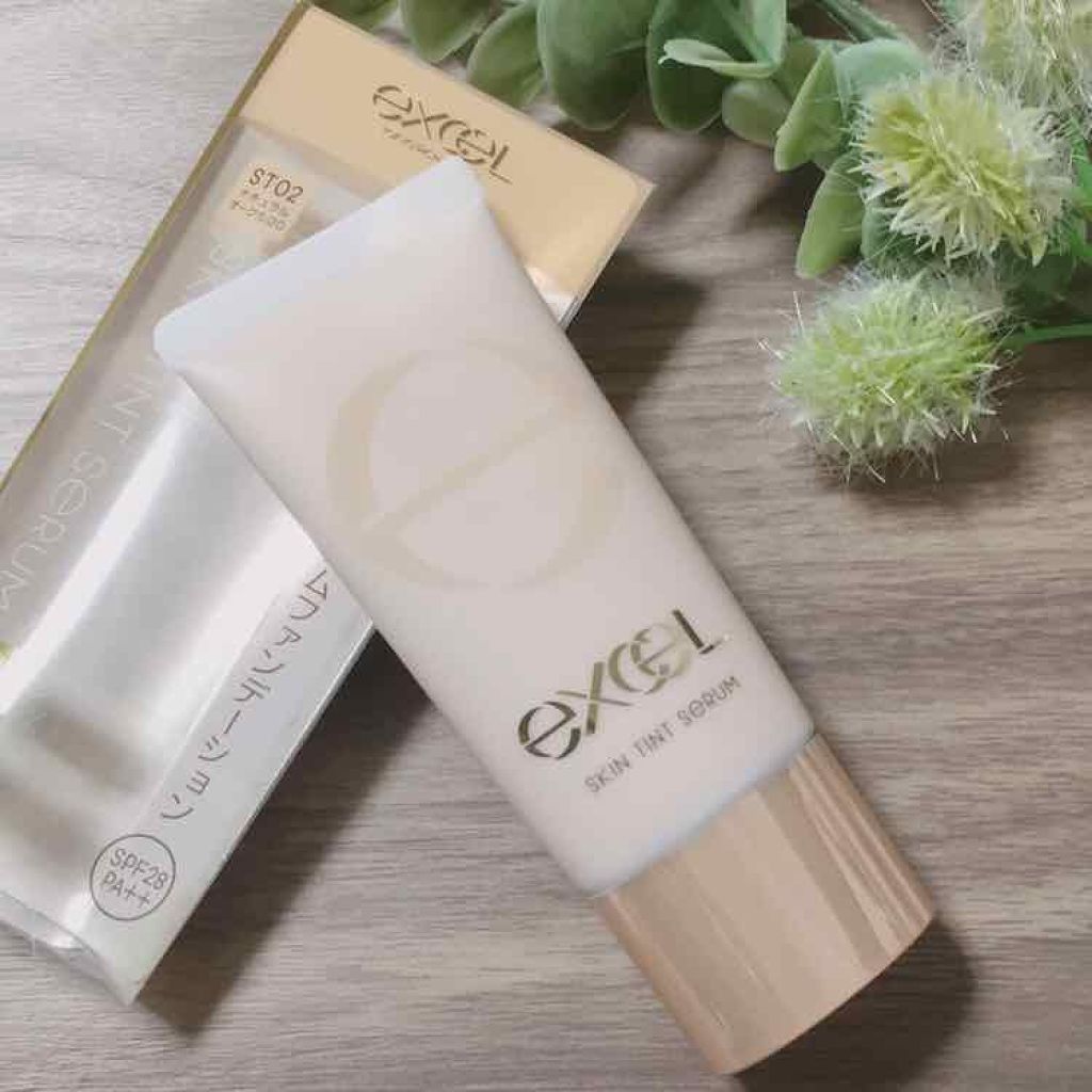 スキンティントセラム/excel/リキッドファンデーションを使ったクチコミ(1枚目)