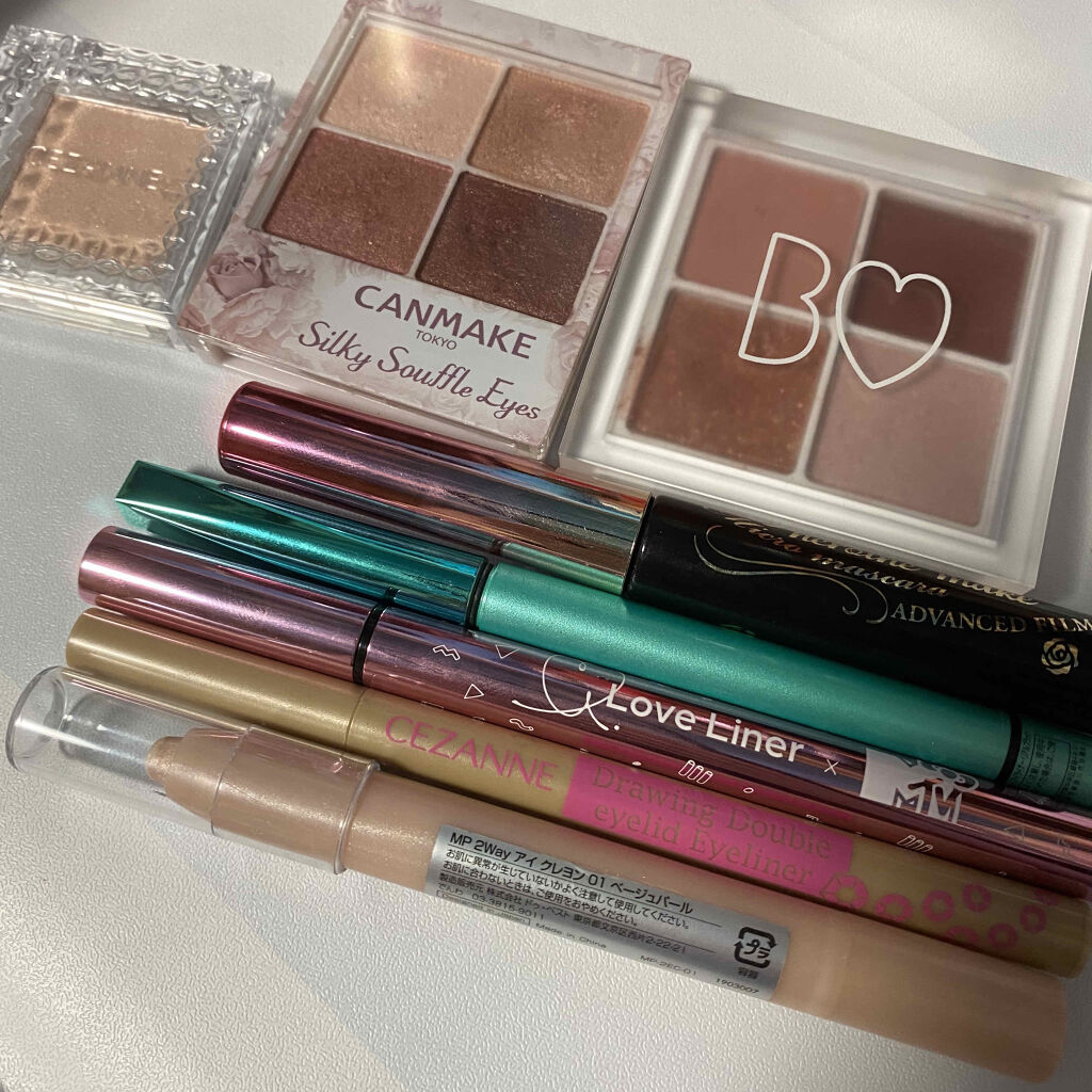 MP2wayアイクレヨン/セリア/スティックアイシャドウを使ったクチコミ（1枚目）