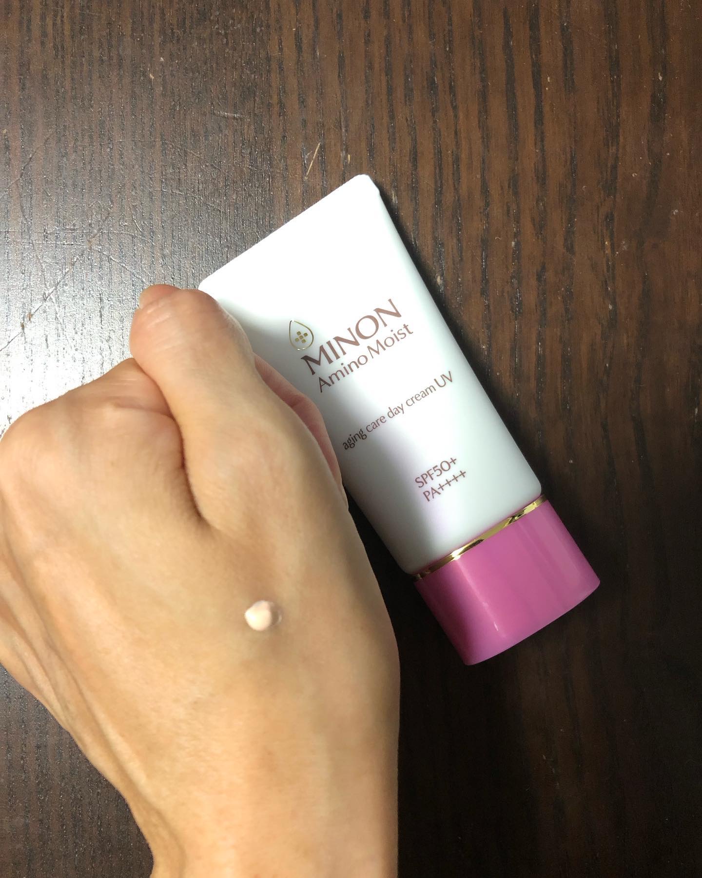 ミノン アミノモイスト エイジングケア デイクリームUV/ミノン/日焼け止めクリームを使ったクチコミ（2枚目）