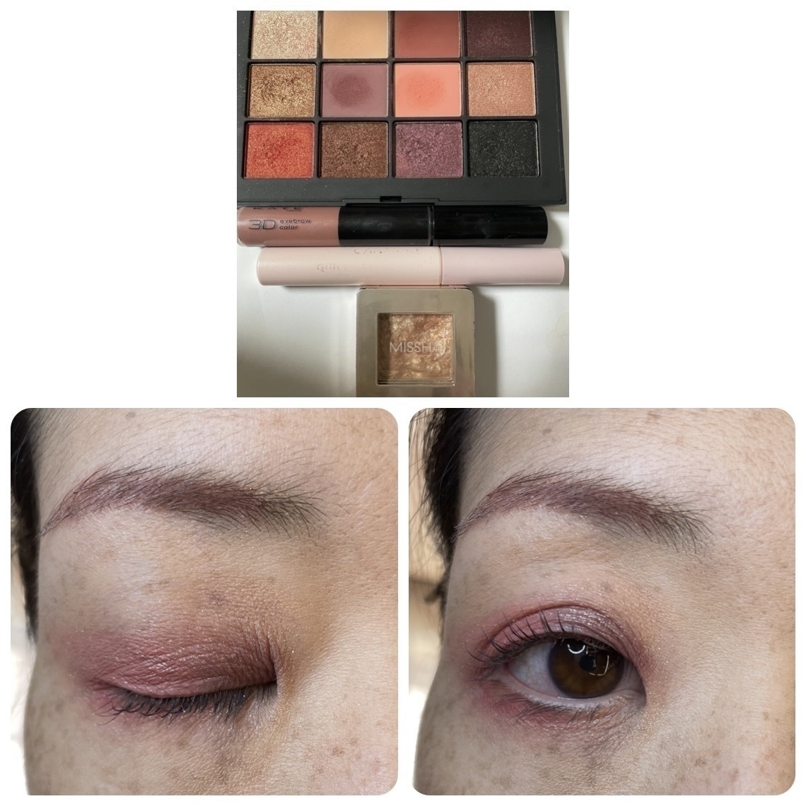 3DアイブロウカラーN/KATE/眉マスカラを使ったクチコミ（1枚目）