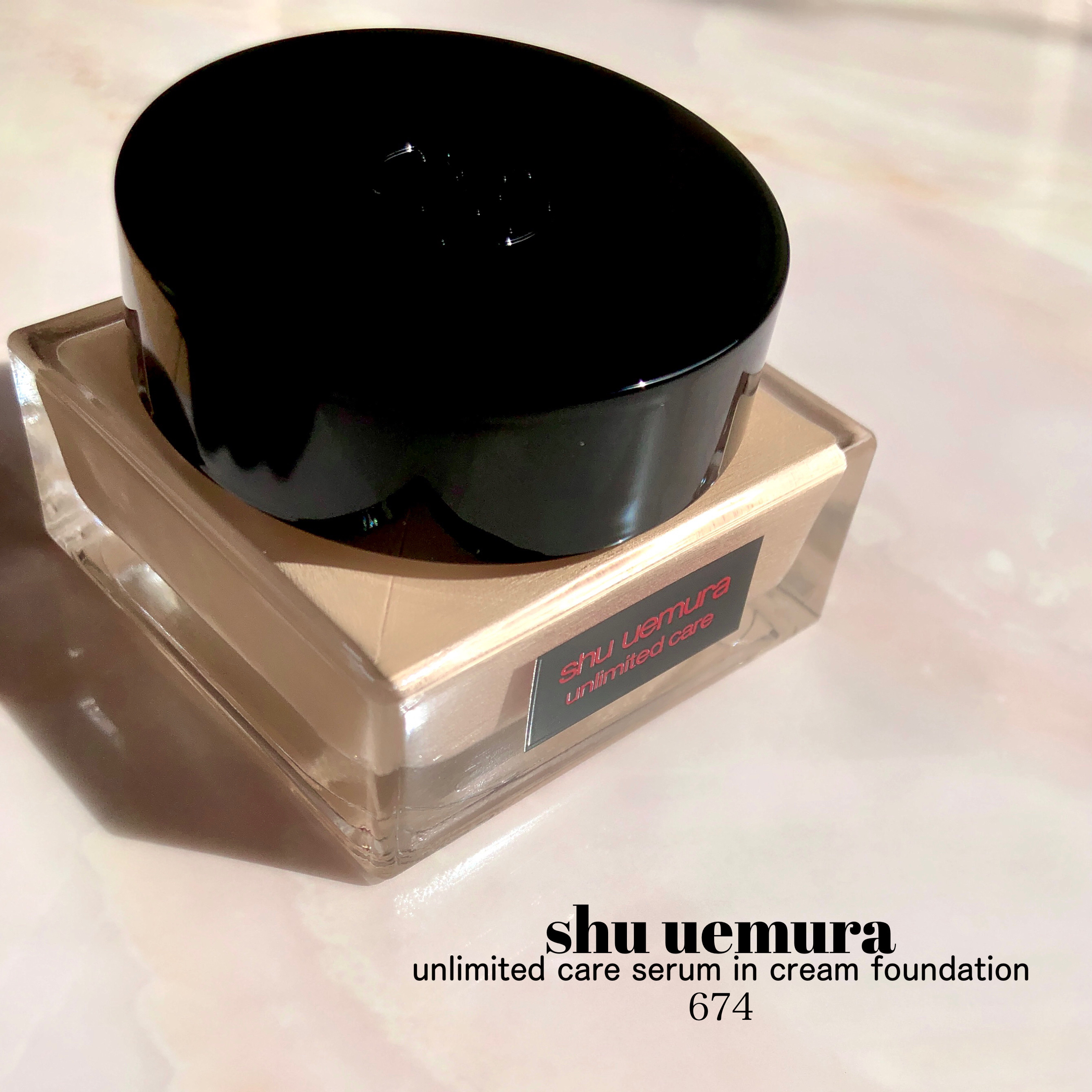 アンリミテッド ケア セラムイン クリーム ファンデーション 674/shu uemura/クリーム・エマルジョンファンデーションを使ったクチコミ（2枚目）