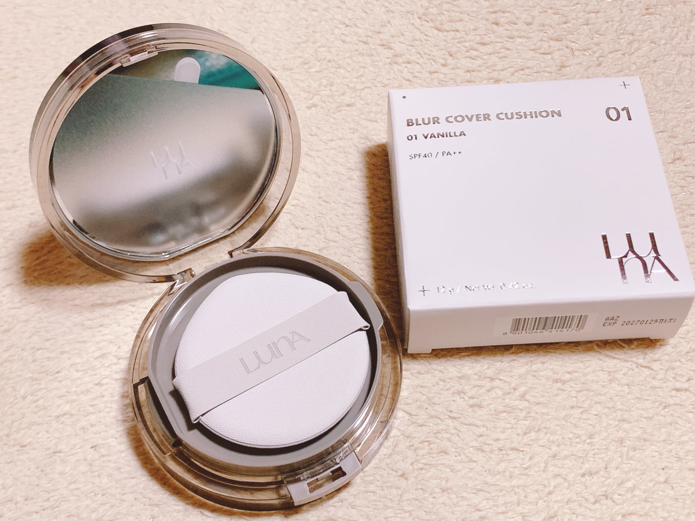 ブラーカバークッション/LUNA/クッションファンデーションを使ったクチコミ(2枚目)