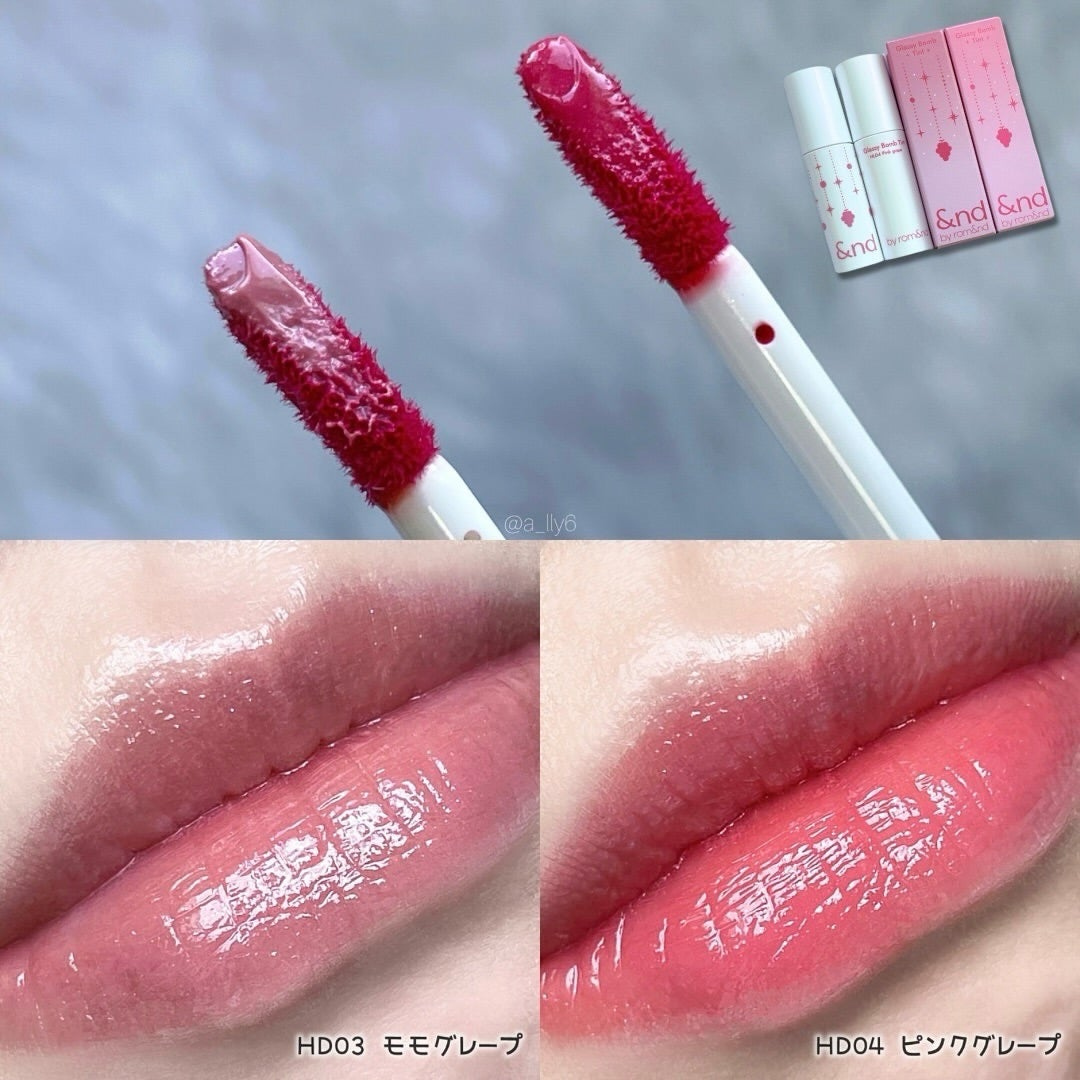 アンドバイロムアンド グラッシーボムティント/&nd by rom&nd/リップティントを使ったクチコミ(3枚目)