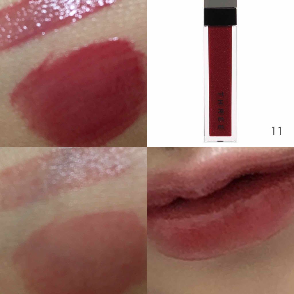 シマリング リップジャム/THREE/リップグロスを使ったクチコミ(2枚目)