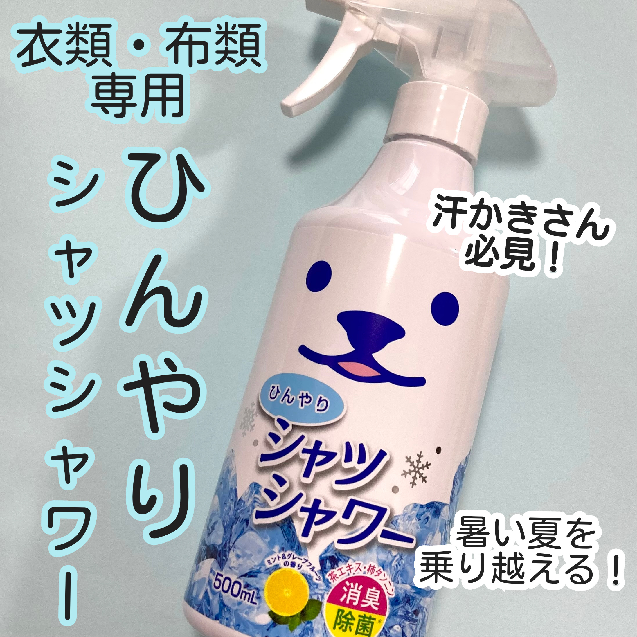 ひんやりシャツシャワー 無香料 500ml/ときわ商会/その他を使ったクチコミ（1枚目）