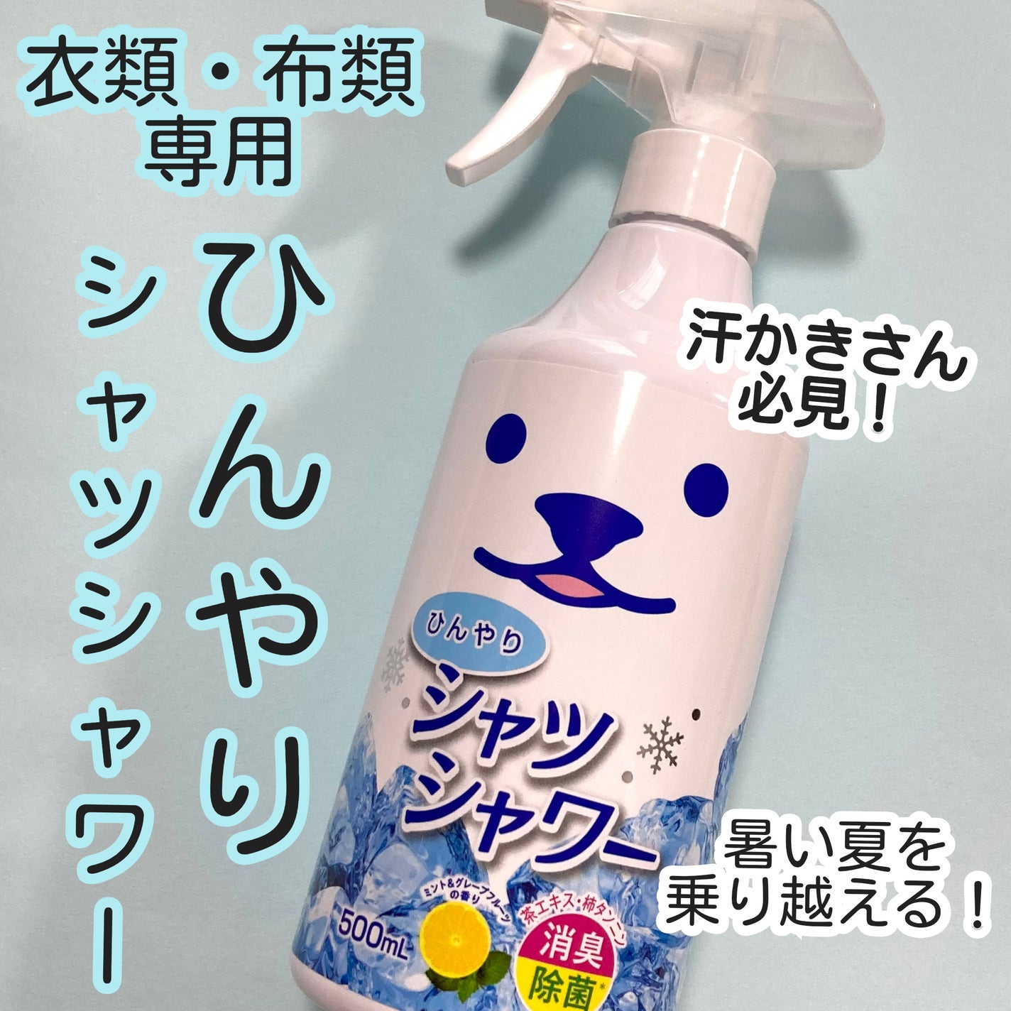 ひんやりシャツシャワー 無香料/ときわ商会/その他を使ったクチコミ(1枚目)