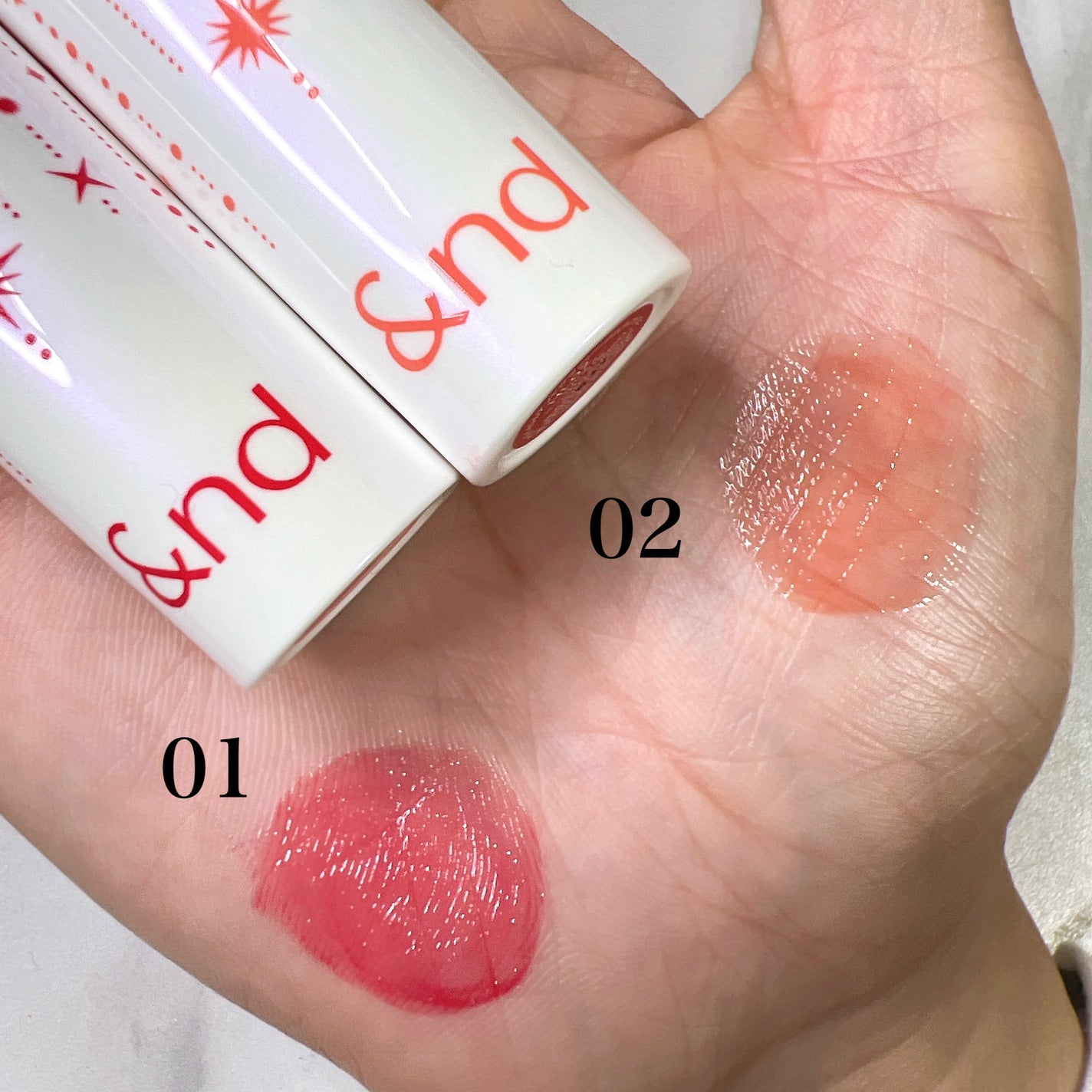 アンドバイロムアンド グラッシーボムティント/&nd by rom&nd/リップティントを使ったクチコミ(3枚目)