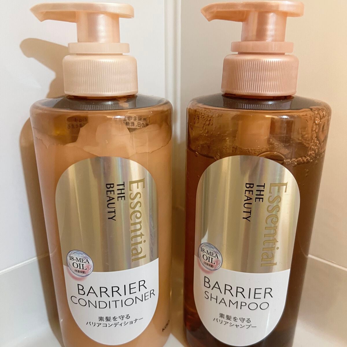 ザビューティ 髪のキメ美容素髪を守る バリアシャンプー/コンディショナー/エッセンシャル/シャンプー・コンディショナーを使ったクチコミ(1枚目)
