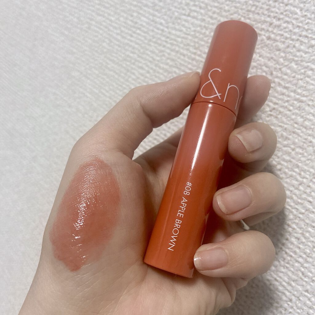 ジューシーラスティングティント/rom&nd/リップティントを使ったクチコミ（3枚目）