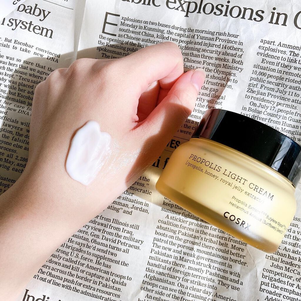 フルフィットプロポリスライトクリーム/COSRX/フェイスクリームを使ったクチコミ(3枚目)