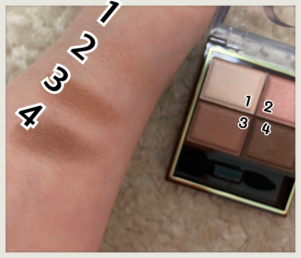 スキニーリッチシャドウ/excel/アイシャドウパレットを使ったクチコミ(4枚目)