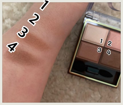 スキニーリッチシャドウ/excel/アイシャドウパレットを使ったクチコミ(4枚目)