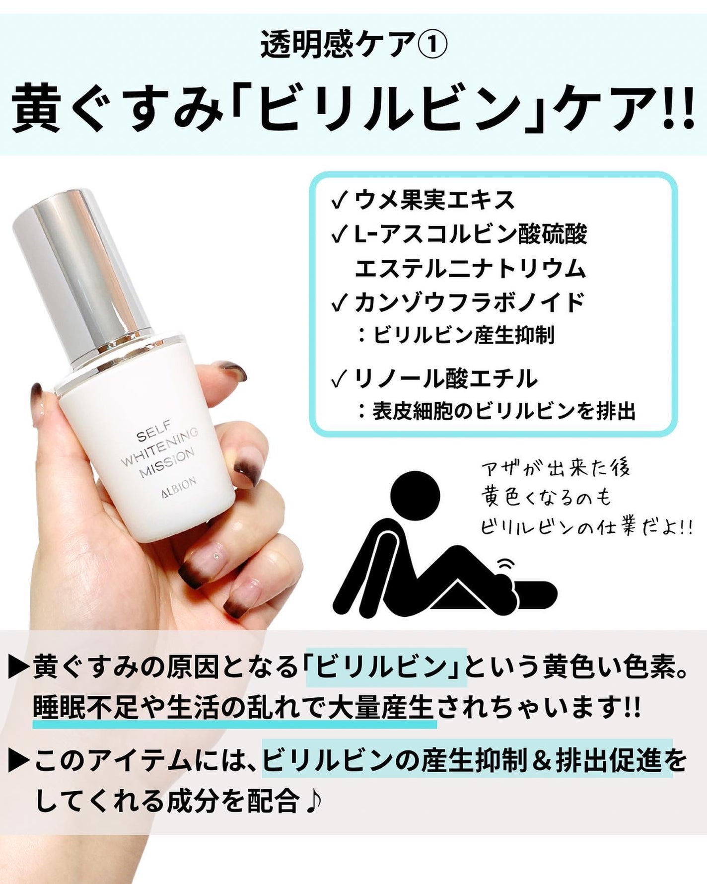 セルフホワイトニング ミッション/ALBION/美容液を使ったクチコミ(4枚目)