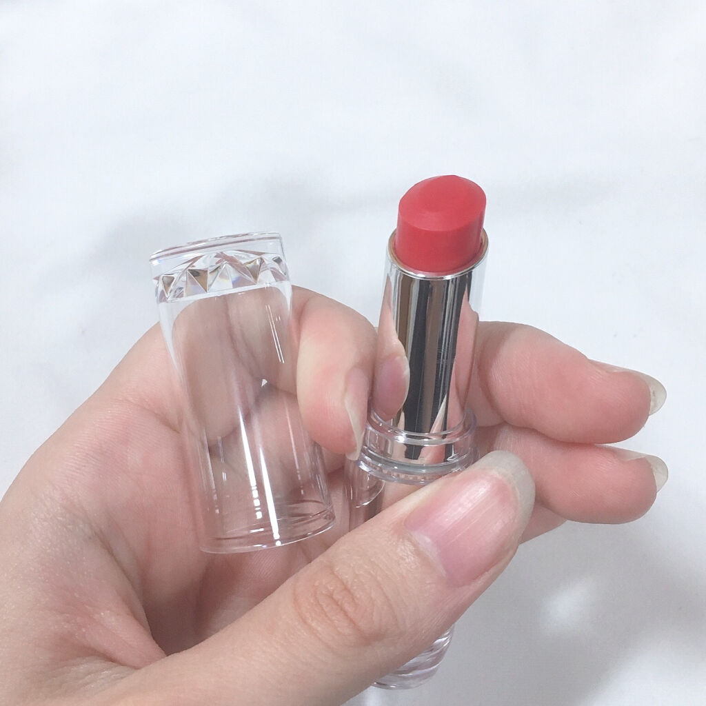 ラスティンググロスリップ/CEZANNE/口紅を使ったクチコミ（2枚目）