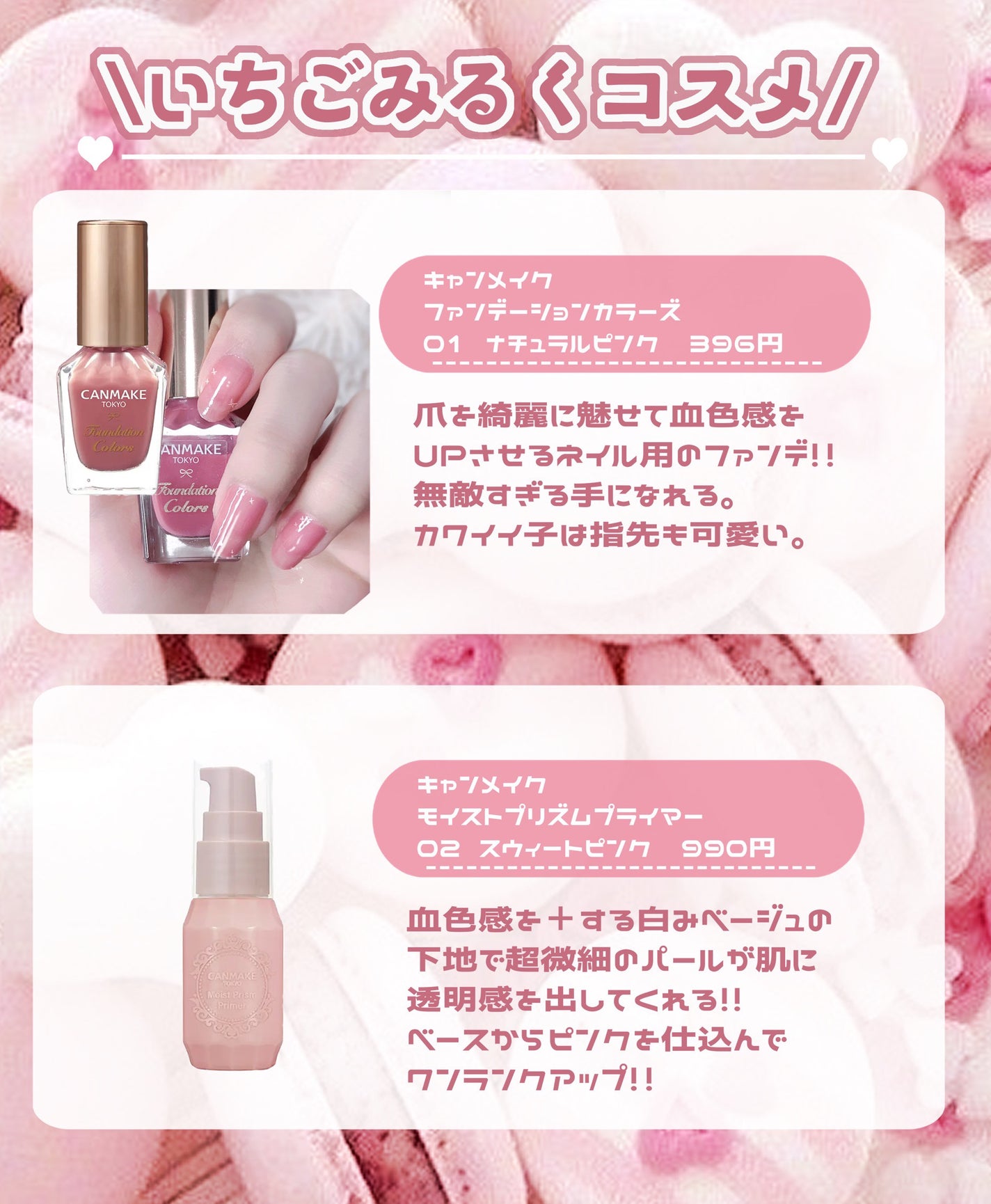 クリームチーク/キャンメイク/ジェル・クリームチークを使ったクチコミ(2枚目)