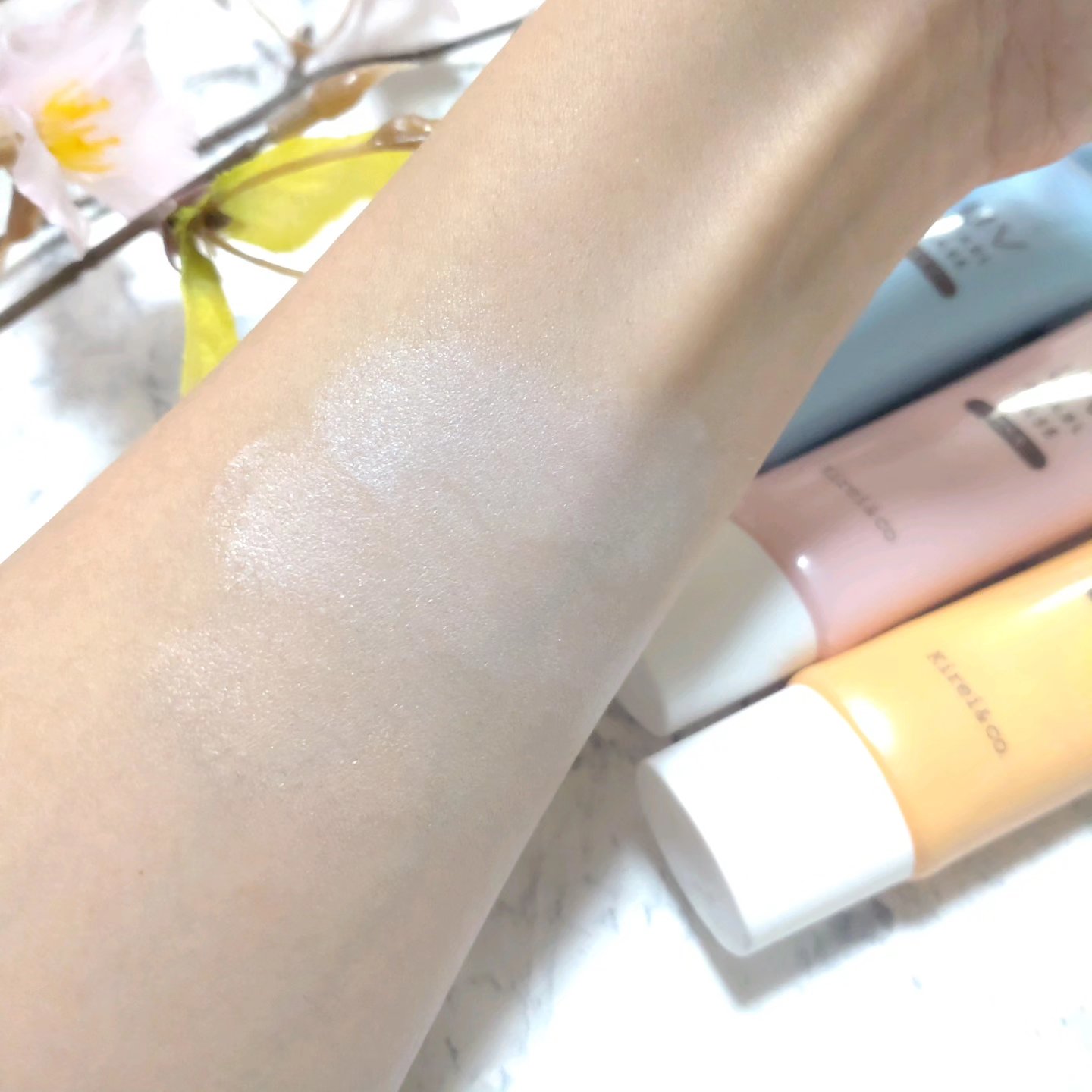 UVカバーベース 01ピンク/Kirei&co./日焼け止めクリームを使ったクチコミ（3枚目）