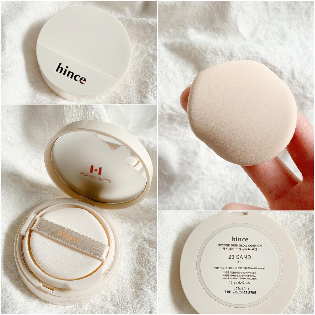 セカンドスキングロウクッション/hince/クッションファンデーションを使ったクチコミ(3枚目)