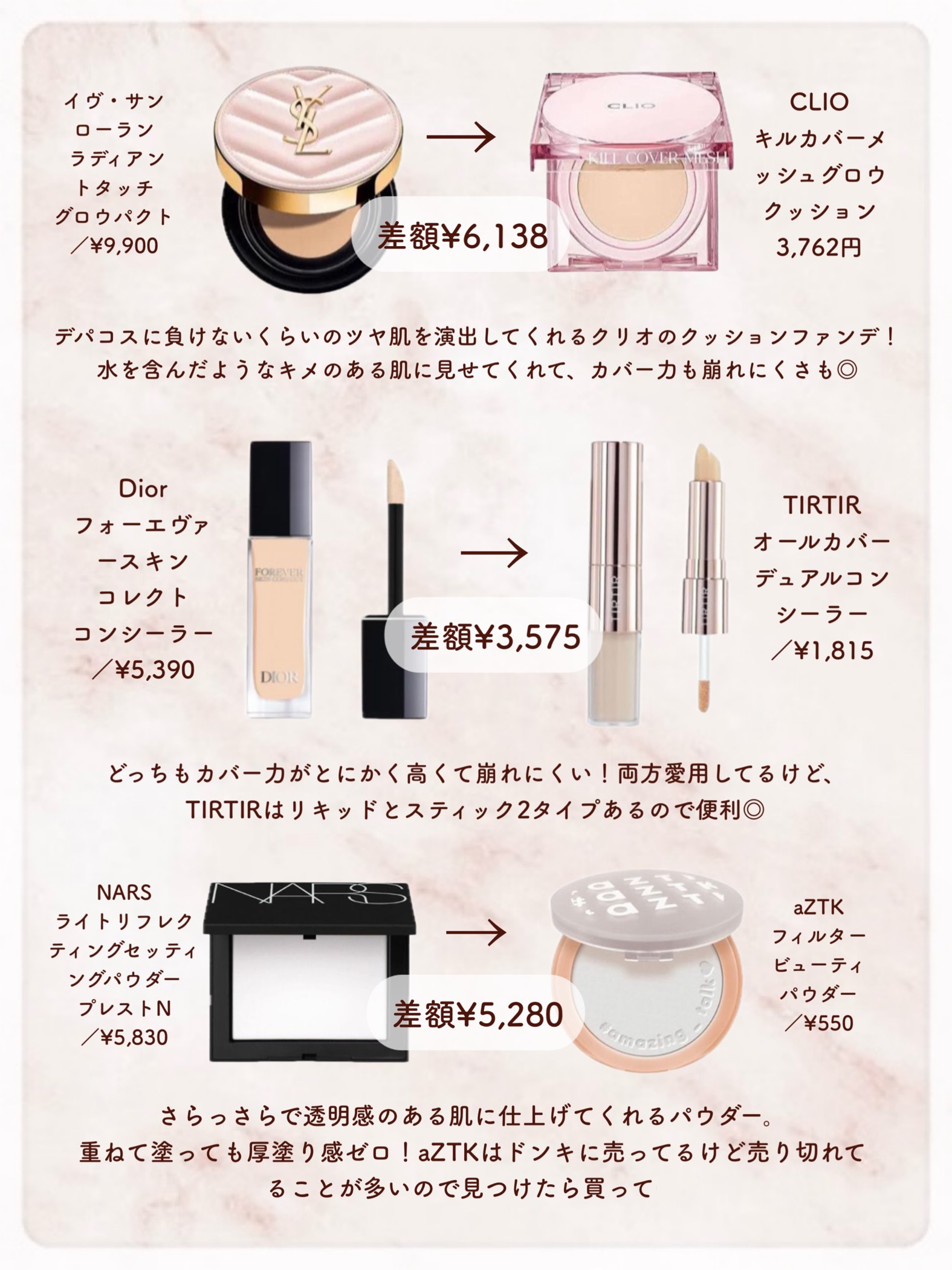 ヴェールライター/rom&nd/パウダーハイライトを使ったクチコミ（3枚目）